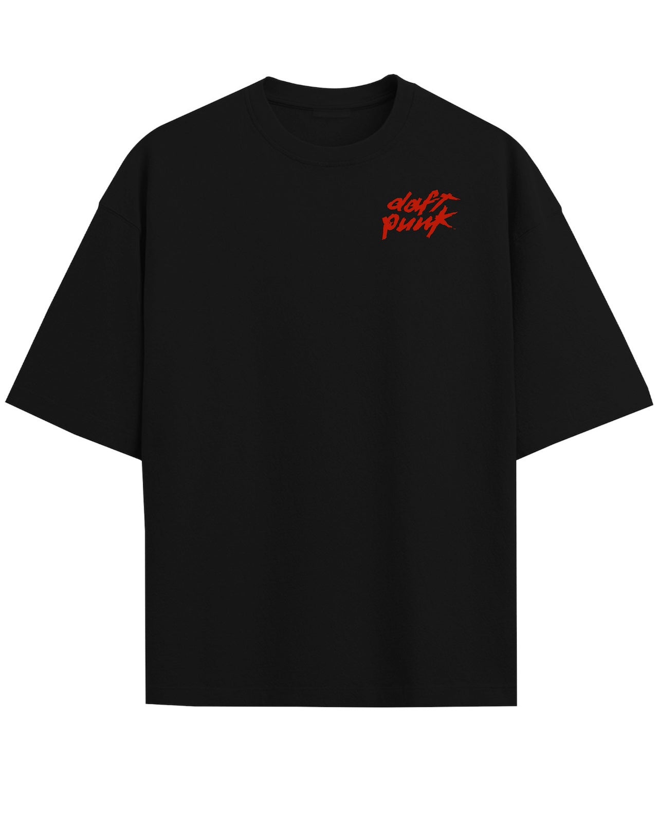'Daft Punk: Interstella 5555' Black Oversized T-Shirt