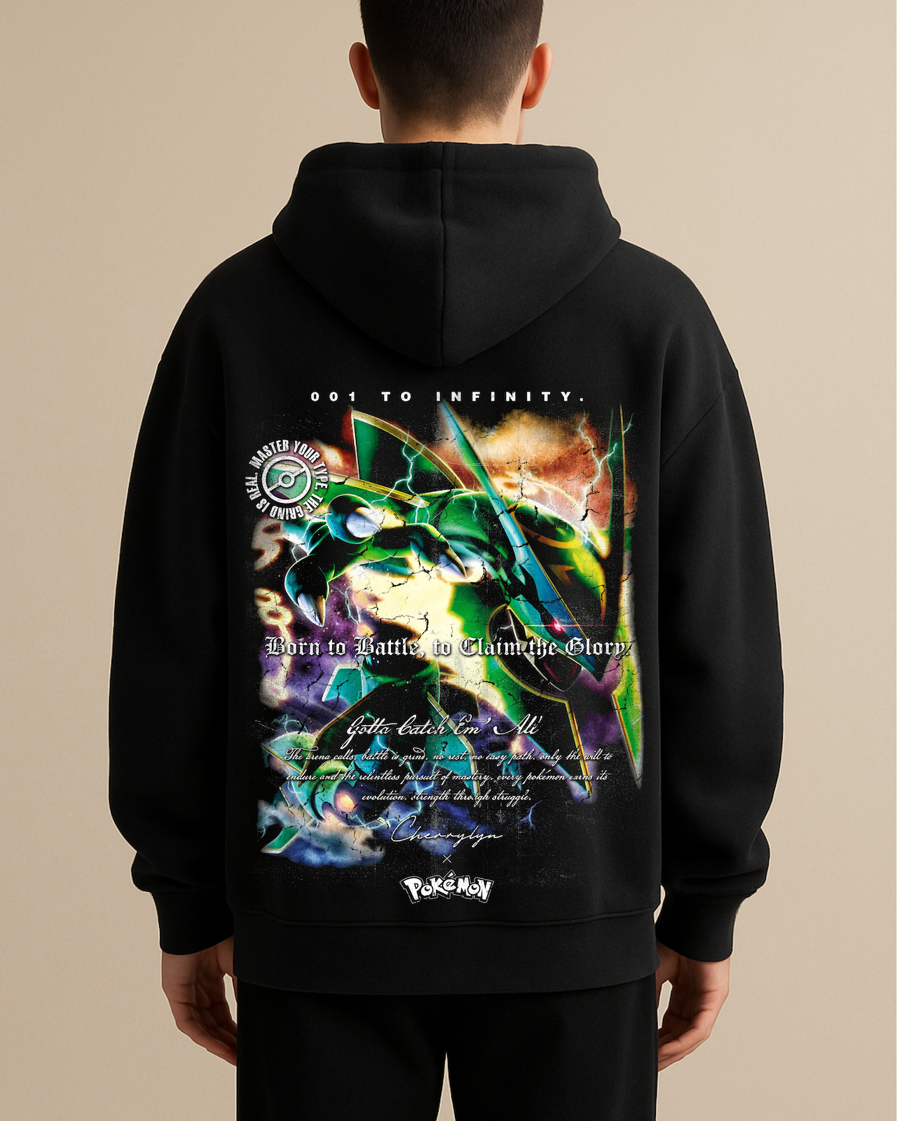Pokémon 'Mega Rayquaza' Oversized Hoodie