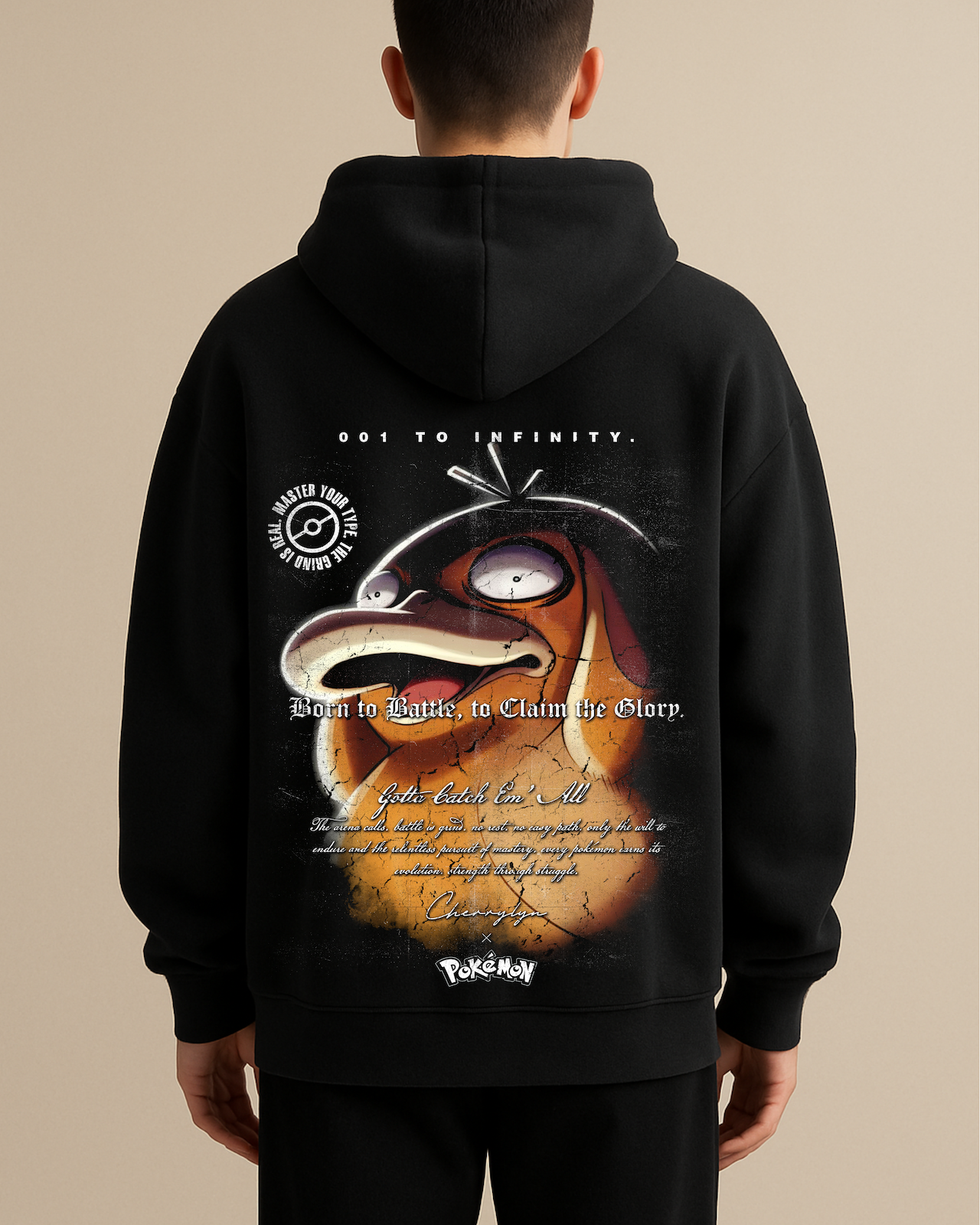 Pokémon 'Psyduck' Oversized Hoodie