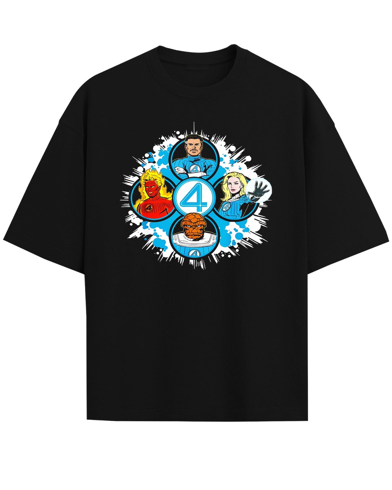Fantastic Four 'First Steps' Black T-Shirt