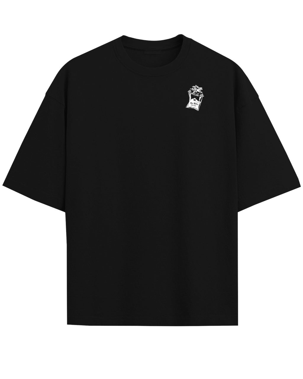 'Good News' Black Oversized T-Shirt