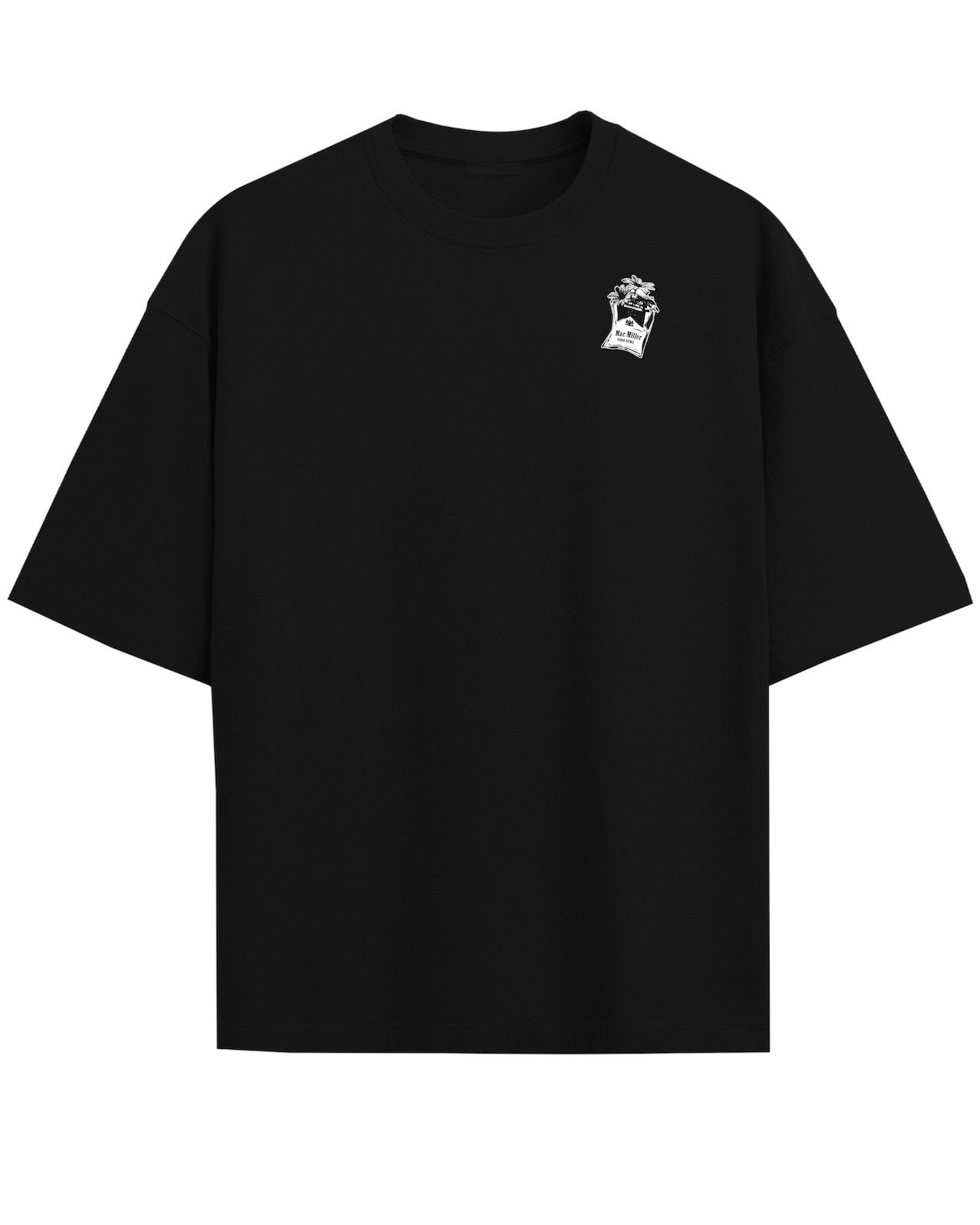 'Good News' Black Oversized T-Shirt