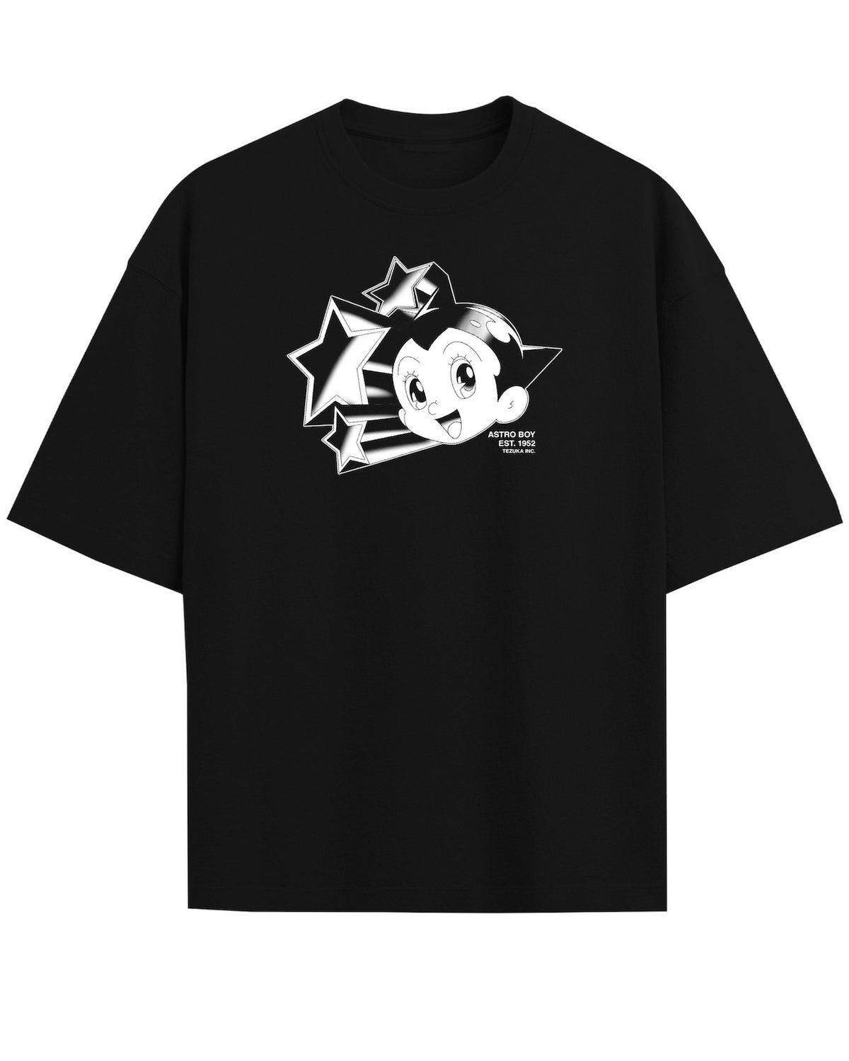 'AstroBoy' Black Oversized T-Shirt