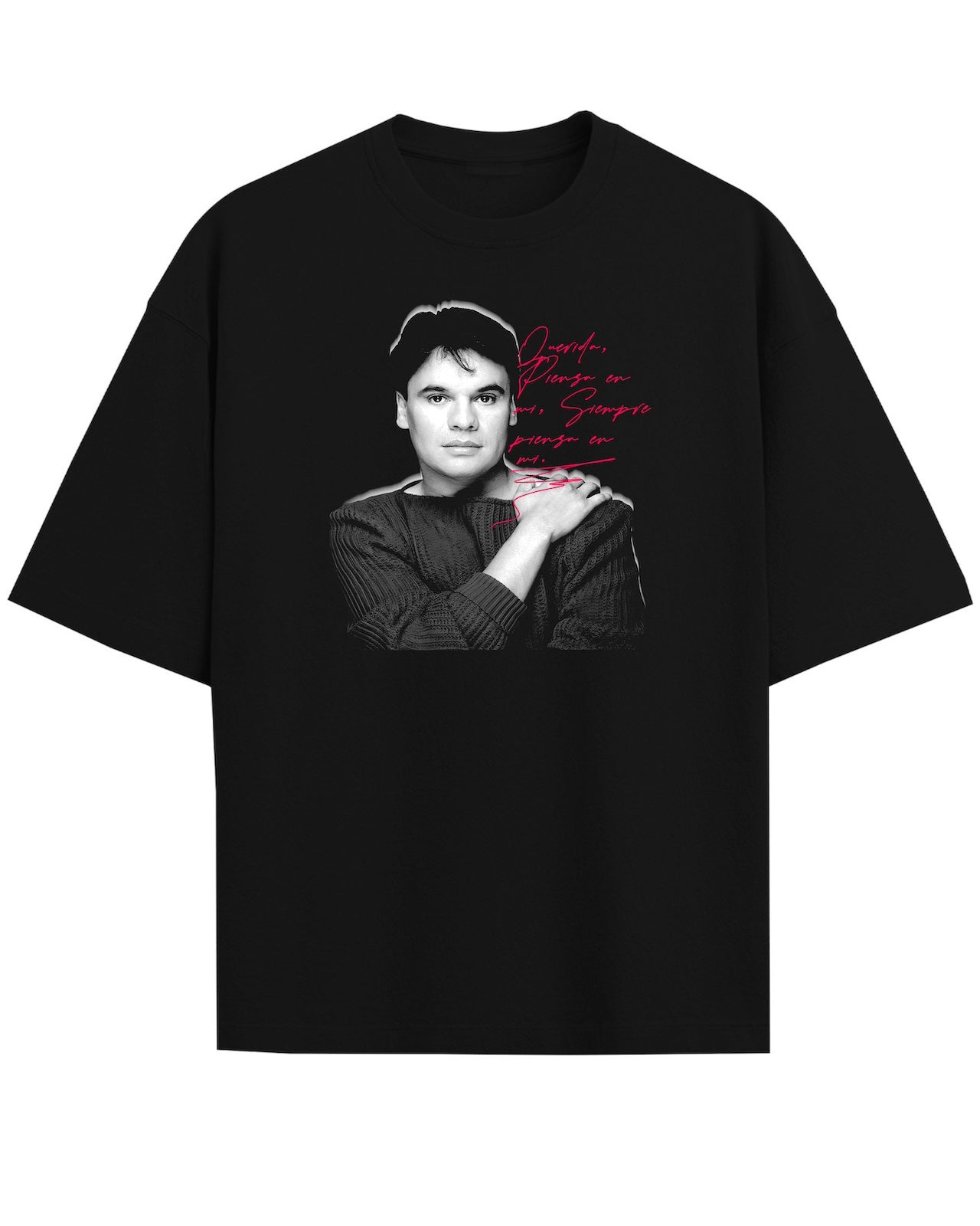 'Juanga: Querida' Black Oversized T-Shirt