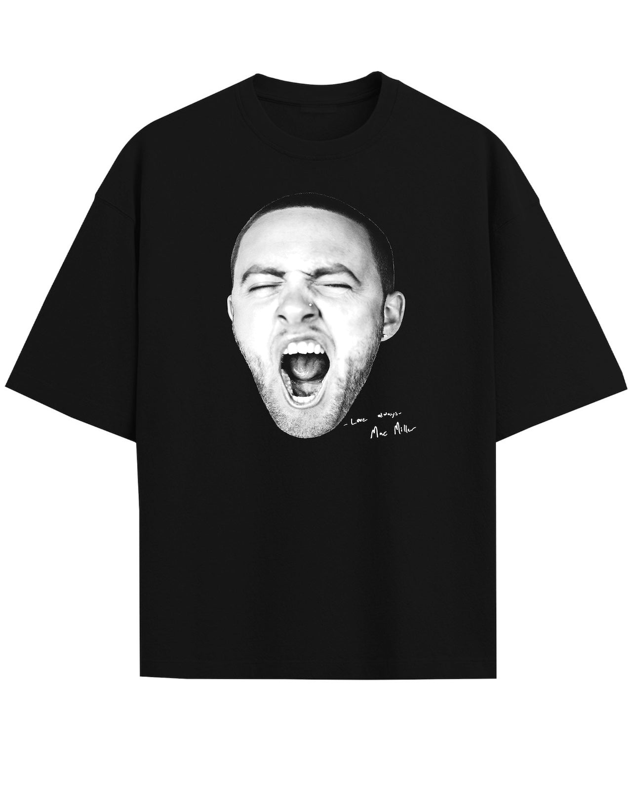 'GO:OD AM' Black Oversized T-Shirt
