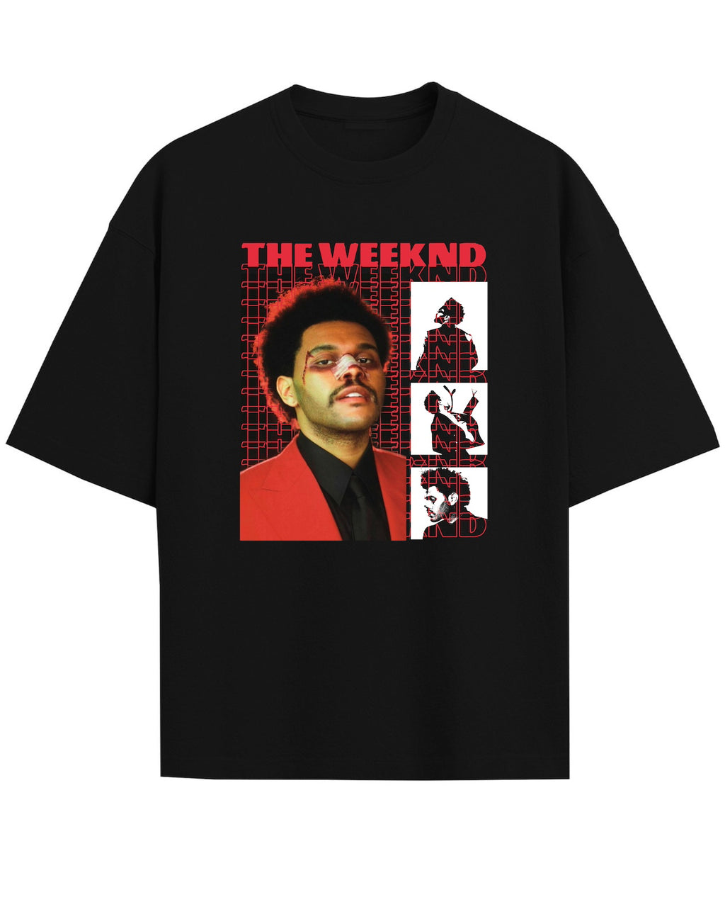 'The Weeknd: After Hours' Black Oversized T-Shirt