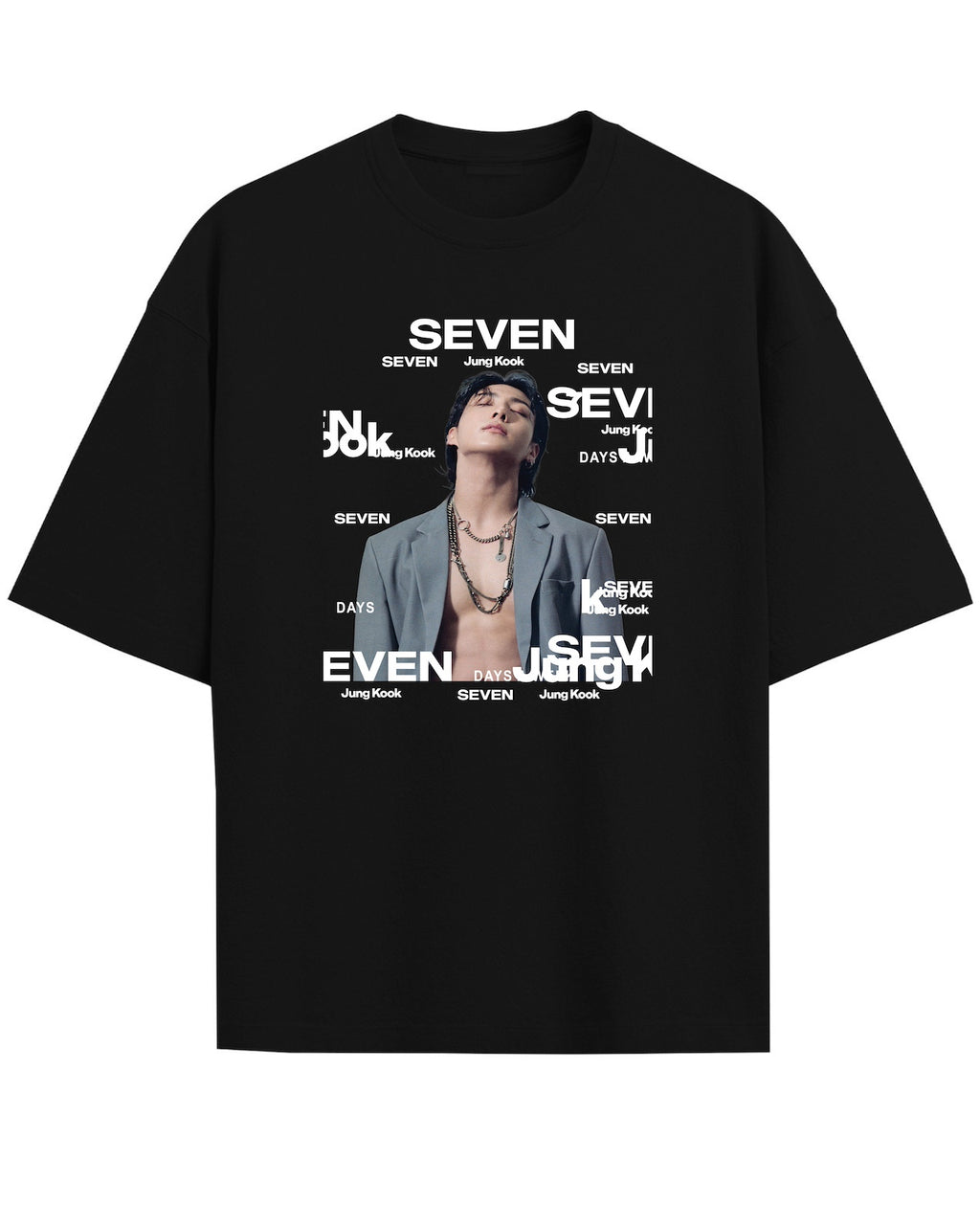 ‘Jungkook: Seven’ Black Oversized T-Shirt