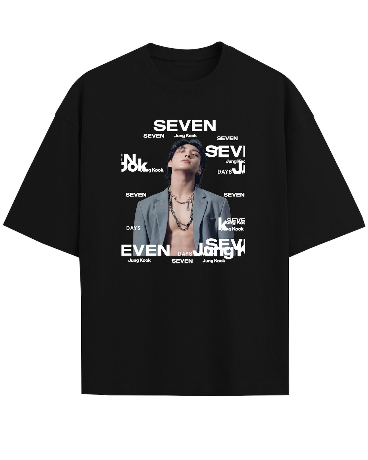‘Jungkook: Seven’ Black Oversized T-Shirt