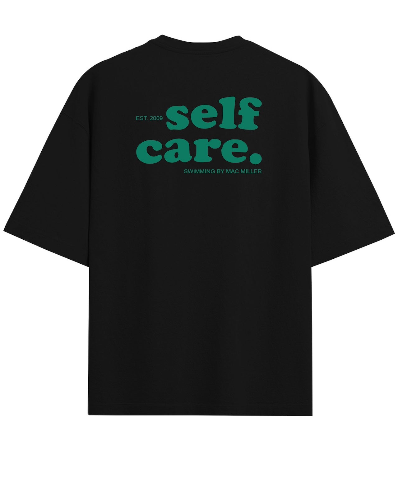 'Swimming' Black/White Oversized T-Shirt