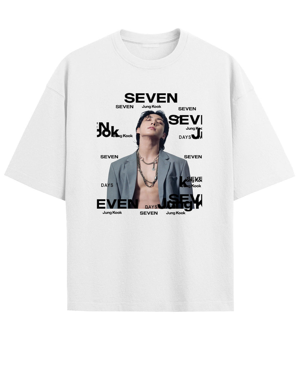 ‘Jungkook: Seven’ White Oversized T-Shirt