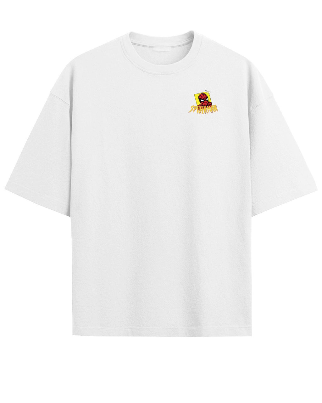 'Spider-Man' White Oversized T-Shirt