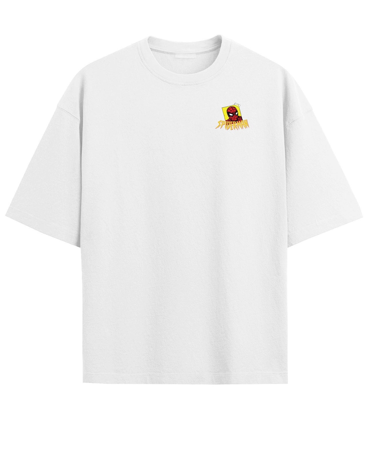 'Spider-Man' White Oversized T-Shirt