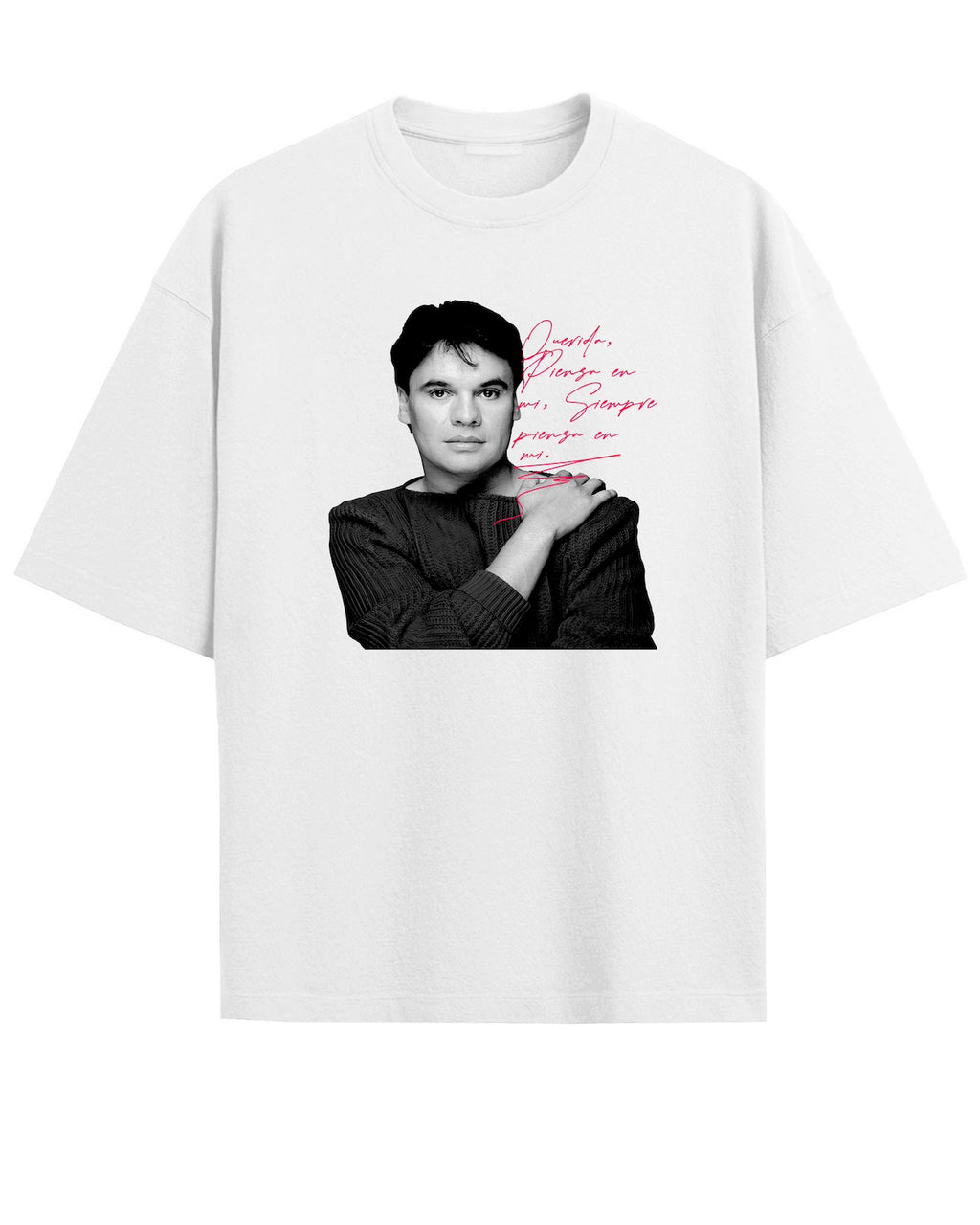 'Juanga: Querida' White Oversized T-Shirt