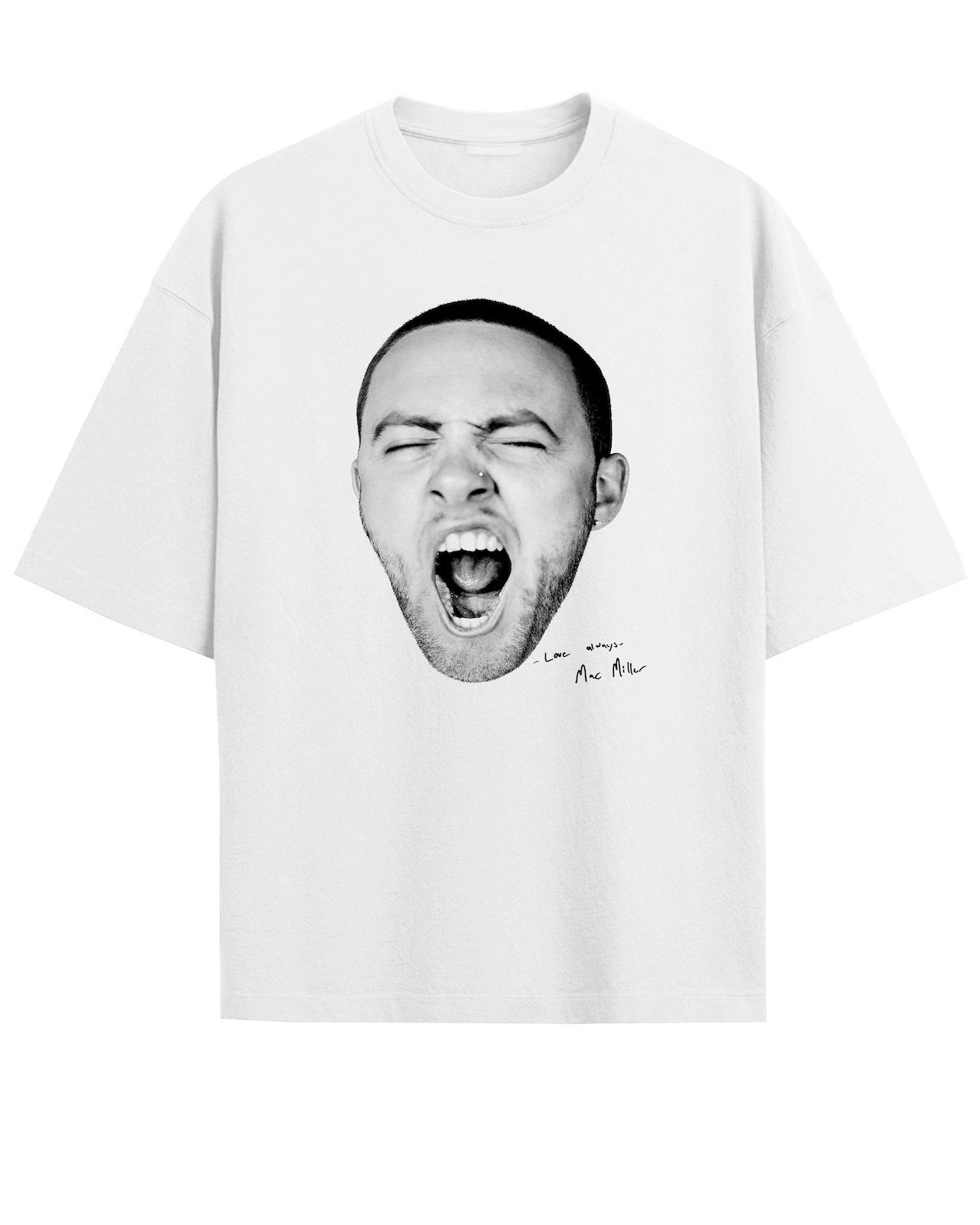 'GO:OD AM' White Oversized T-Shirt