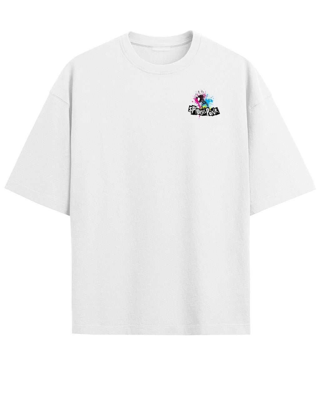 'Spider-Punk' Black/White Oversized T-Shirt