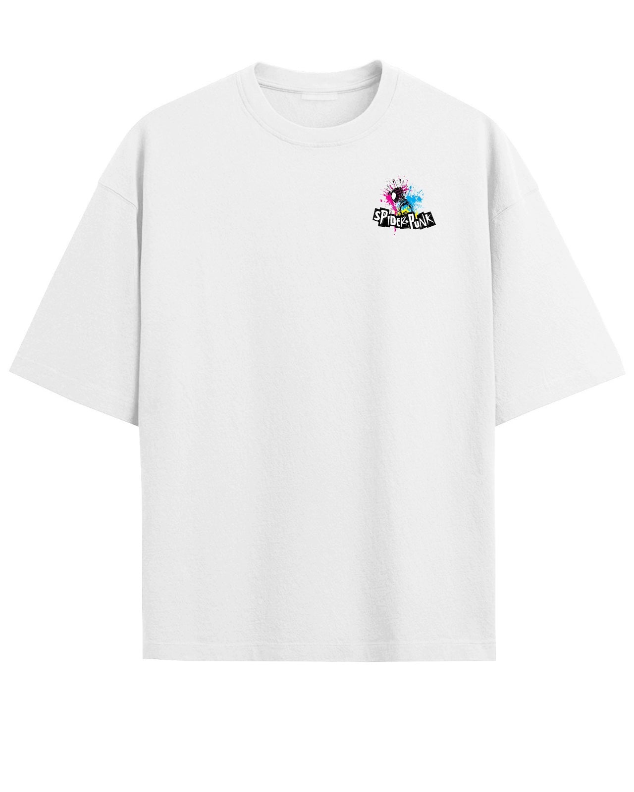 'Spider-Punk' Black/White Oversized T-Shirt