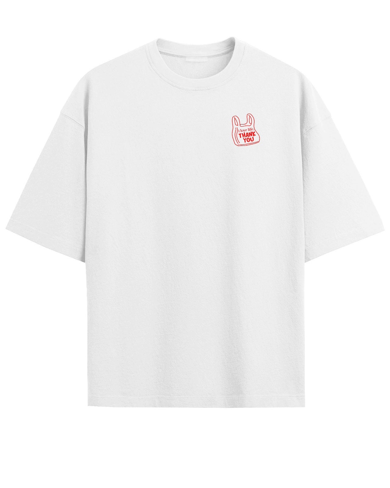 'Mac Miller: I Love Life' Black/White Oversized T-Shirt