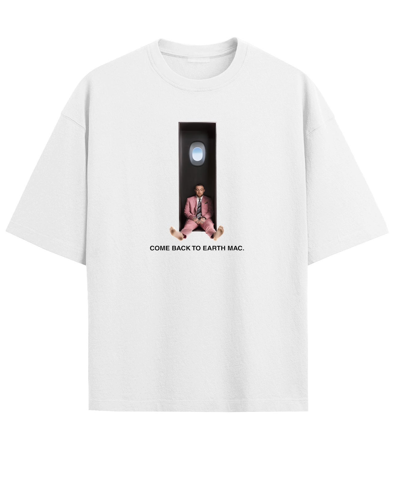 'Come Back' Oversized White T-Shirt