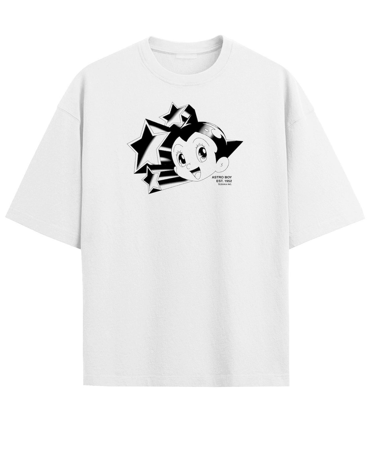 'AstroBoy' White Oversized T-Shirt