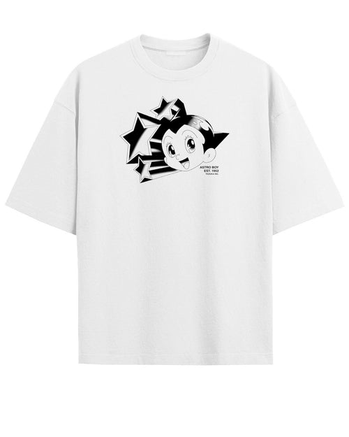'AstroBoy' White Oversized T-Shirt