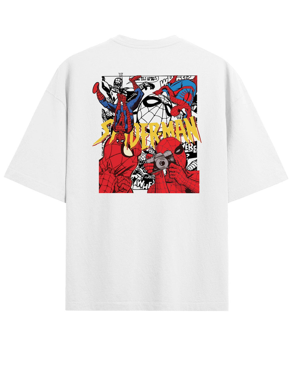 'Spider-Man' White Oversized T-Shirt
