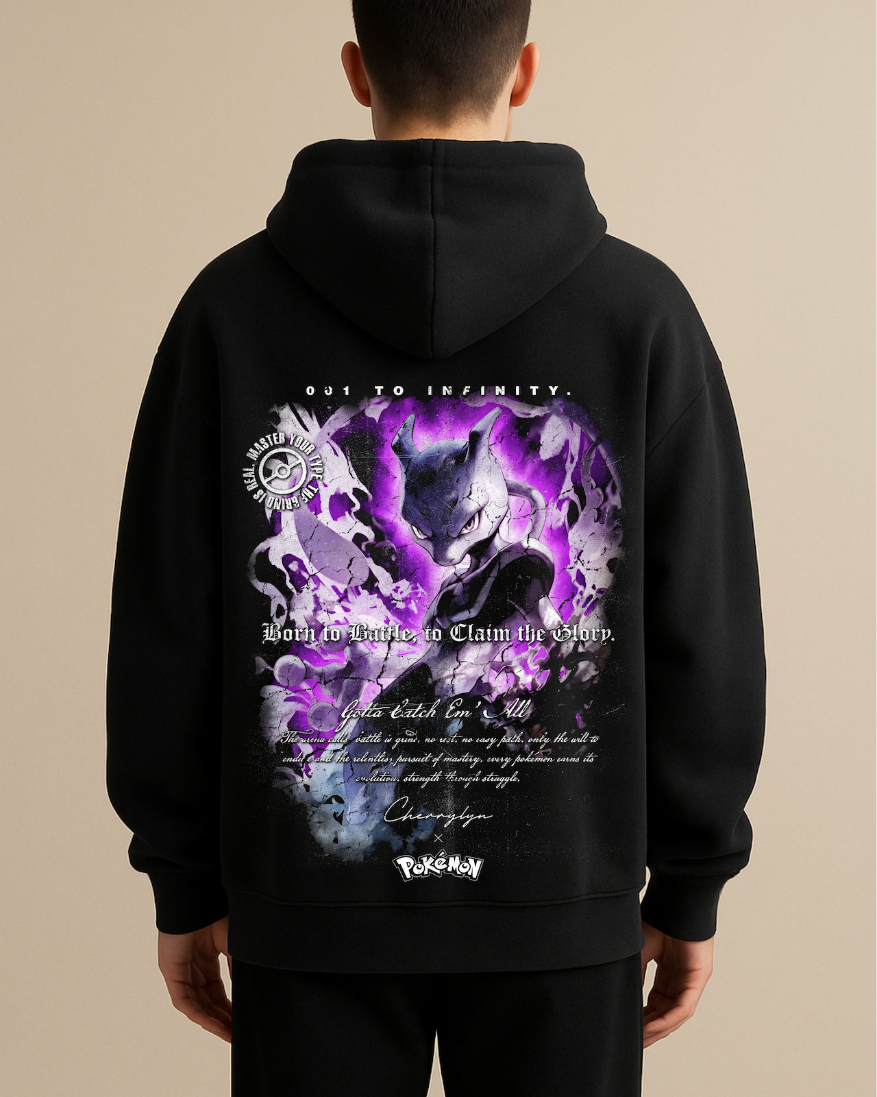 Pokémon 'Mewtwo' Oversized Hoodie