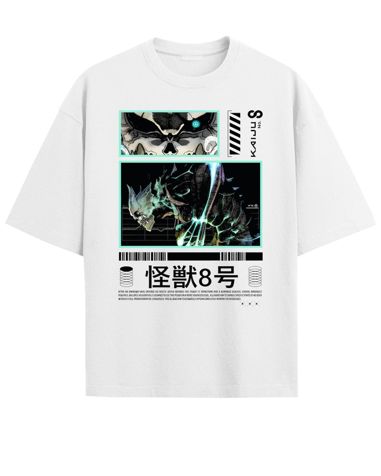 Kaiju No. 8 'No.8' White T-Shirt