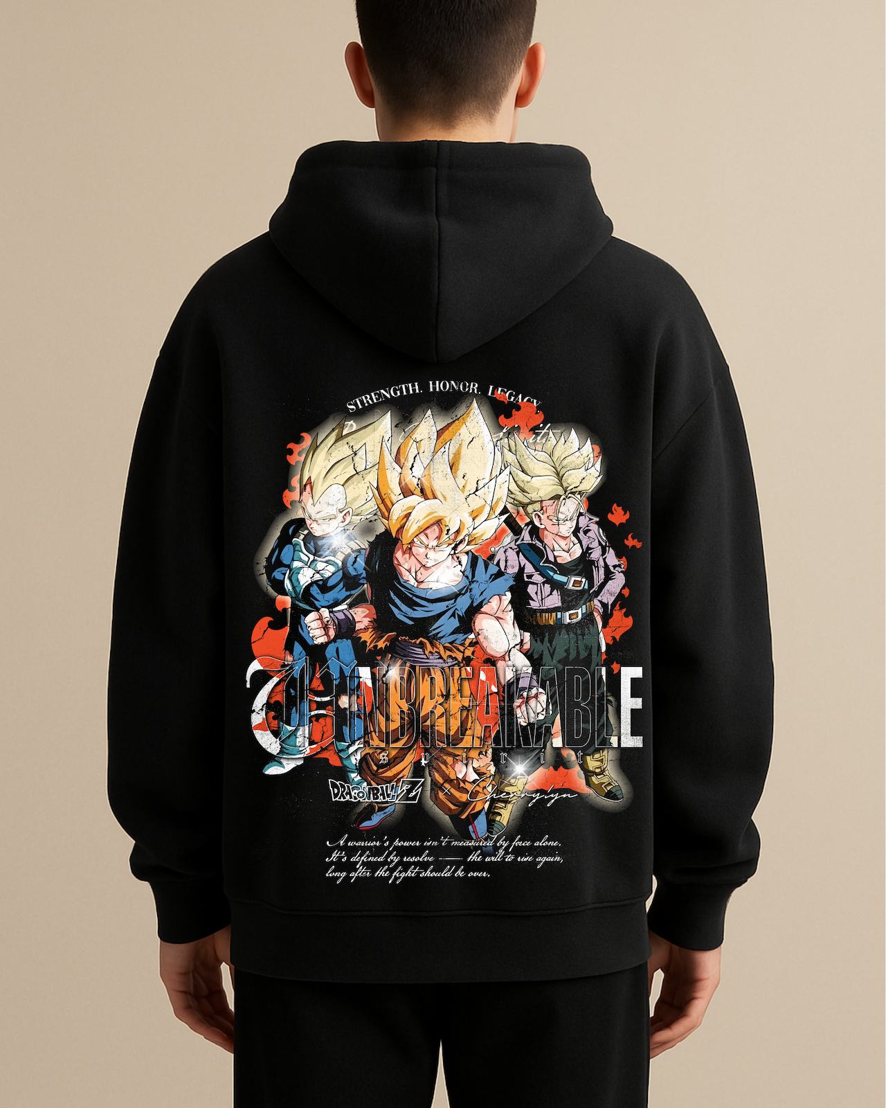 DBZ 'Super Saiyans' Oversize Hoodie