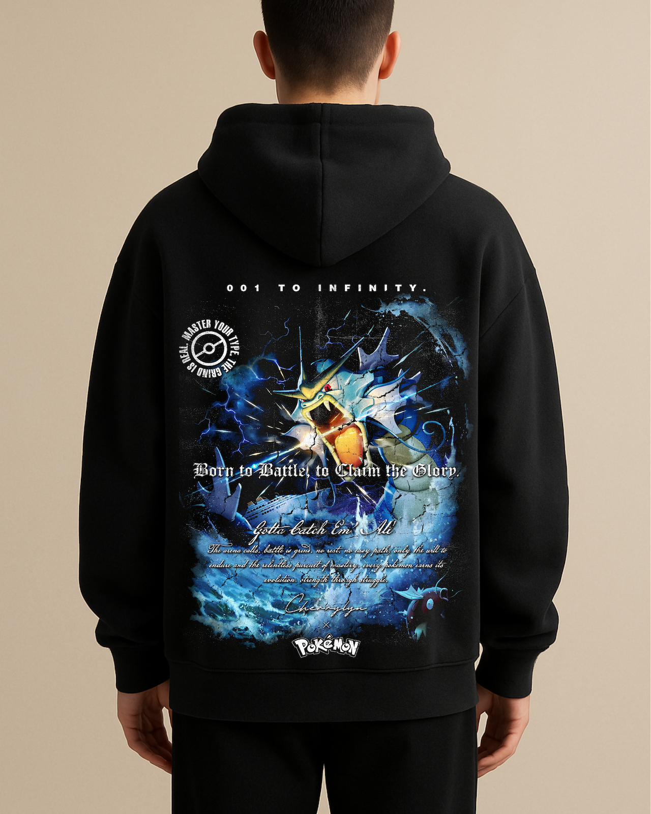 Pokémon 'Gyarados' Oversized Hoodie